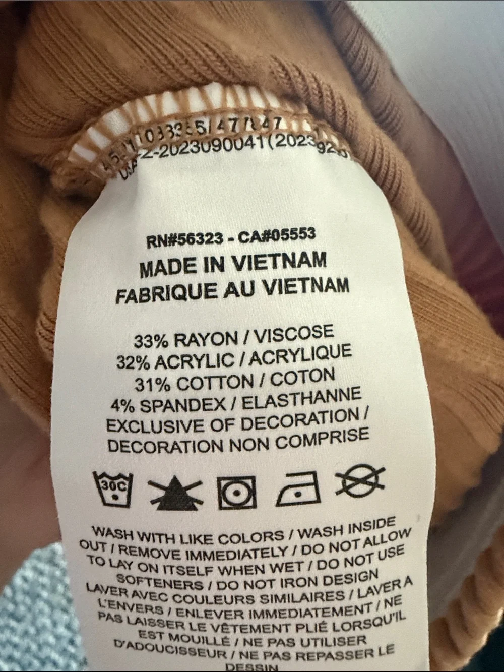 Nike Ribbed Midi Skirt in Camel/Tan